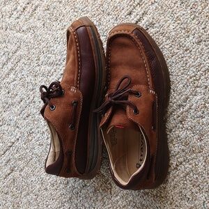 Rockport Two-Tone Brown Boat Shoes